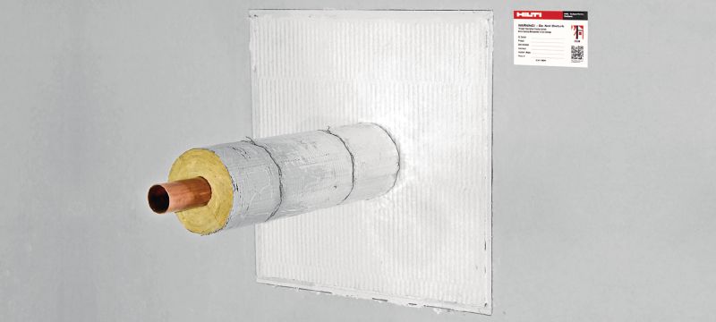 CFS-CT B Firestop board Firestop coated board well suited for EI120 double board systems. Applications 1