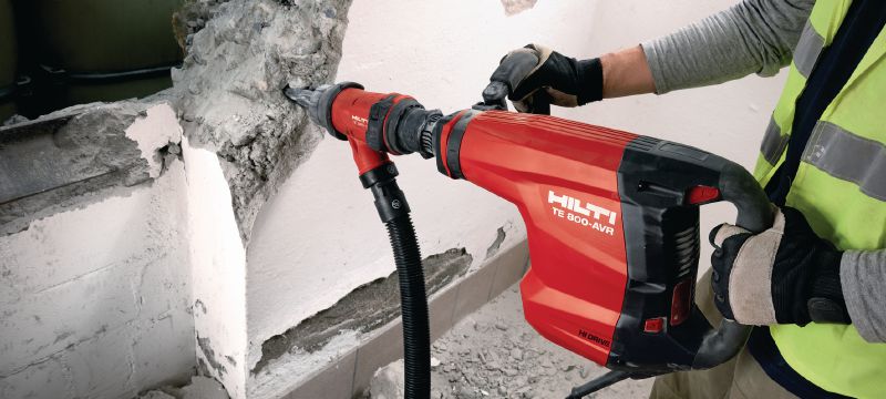 TE 800-AVR TE-S demolition hammer Very powerful TE-S demolition hammer for heavy-duty chiseling in concrete, with Active Vibration Reduction (AVR) Applications 1