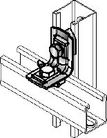 MM-AH-90 Galvanized 90-degree angle for connecting multiple MM strut channels