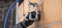 X-ECH MX (02) Cable holder Plastic bunched cable holder optimized for collated nails and compatible with a wide variety of fastening methods and base materials Applications 1