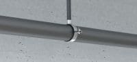 MP-MXI Heavy-duty pipe clamp Galvanized pipe clamp with sound insulation for extra heavy-duty applications Applications 2