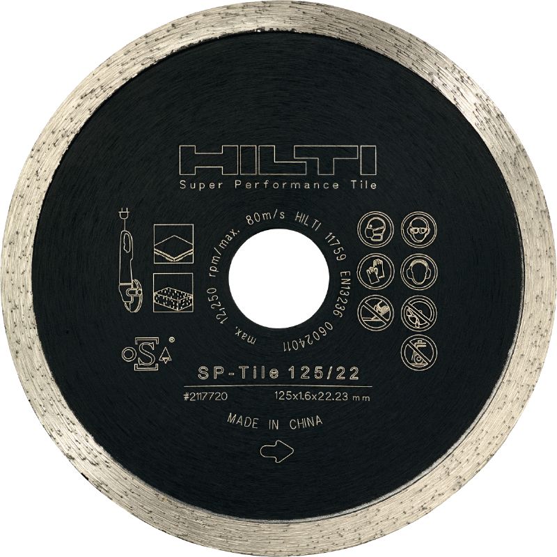 SP-T Tile להב יהלום פרימיום לביצועי חיתוך אופטימליים באריחים, אבן וחומרים קרמיים