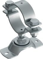 MFP-CSL-I Fixed point compact Galvanized compact fixed point with sound insulation for extra-light-duty applications up to 2 kN