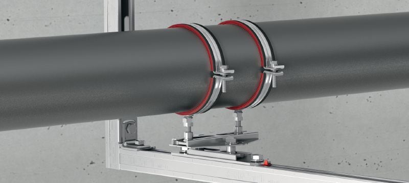 MSG-UK Double cross slide connector Galvanized double cross slide connector for light-duty heating and refrigeration applications Applications 1