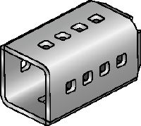 MIC-SC Connector Hot-dip galvanized (HDG) connector used with MI baseplates that allow for free positioning of the girder