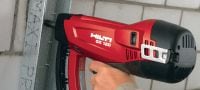 X-GN MX Masonry nails (collated) Collated nails for fastening to concrete and other base materials using the GX 120 gas nailer Applications 3