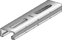 MQ-21-RA2 channel Stainless steel (A2) 21 mm high MQ strut channel for light-duty applications