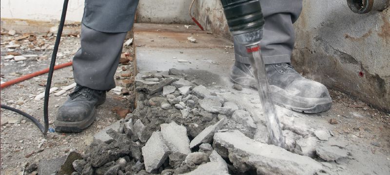 TE-SX-SM אזמלי שפיץ אזמלי שפיץ TE-S בהשחזה עצמית לעבודות הריסה של בטון, לבנים ובלוקים יישומים 1