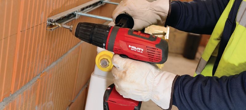 SFH 14-A Cordless hammer drill driver Power class cordless 14V hammer drill driver for medium-duty applications in masonry, wood, metal and other materials Applications 1