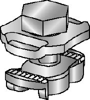 MQN Channel connector Galvanized channel connector for joining any elements with a butterfly opening