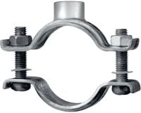 MP-M Heavy-duty pipe clamp Galvanized pipe clamp without sound insulation for heavy-duty applications