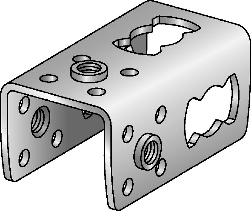 MQ3D-F connectors Hot-dip galvanized (HDG) elements for assembling 3D structures on site