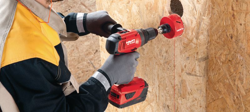 SF 6-A22 Cordless drill driver Power class cordless 22V drill driver with Active Torque Control and electronic clutch for universal use on wood, metal and other materials Applications 1