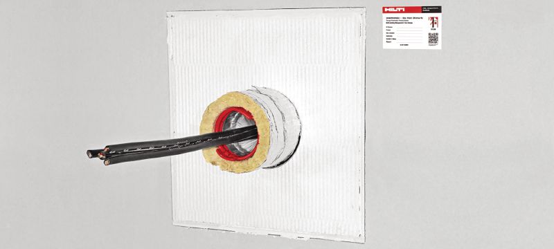 CFS-CT B Firestop board Firestop coated board well suited for EI120 double board systems. Applications 1