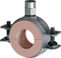 MI-CF Refrigeration pipe clamp Galvanized pipe clamp without load sharing for refrigeration applications with a variety of insulation thicknesses