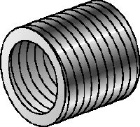SR-RM reduction sleeves Galvanized reduction sleeves used to reduce the diameter of threaded rods