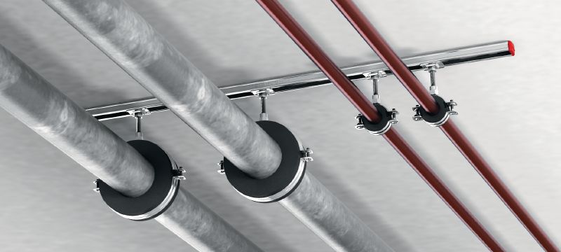 MRP-RPC Quick-close refrigeration pipe clamp Galvanized pipe clamp for high productivity in refrigeration and cold water applications with an insulation thickness of 19 mm Applications 1
