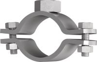 MFP-PC Fixed point pipe clamp Galvanized fixed point pipe clamp for maximum performance in heavy-duty applications