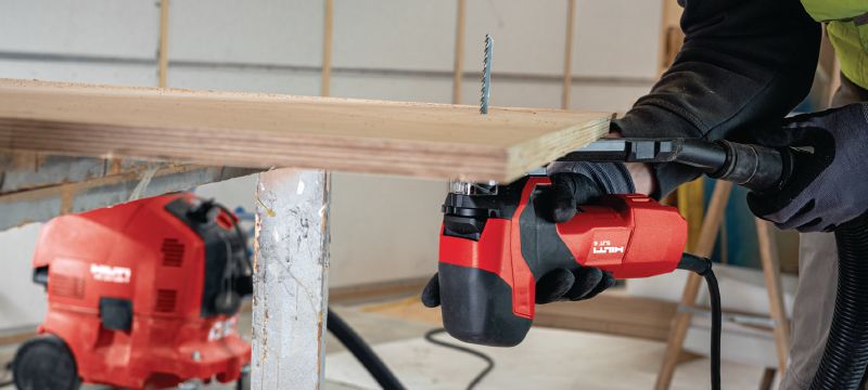 SJT 6 Barrel-grip orbital jig saw 850W orbital jig saw with barrel grip, built to make tough, curved cuts faster and more comfortable Applications 1