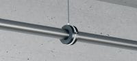 MRP-RPC Quick-close refrigeration pipe clamp Galvanized pipe clamp for high productivity in refrigeration and cold water applications with an insulation thickness of 19 mm Applications 1
