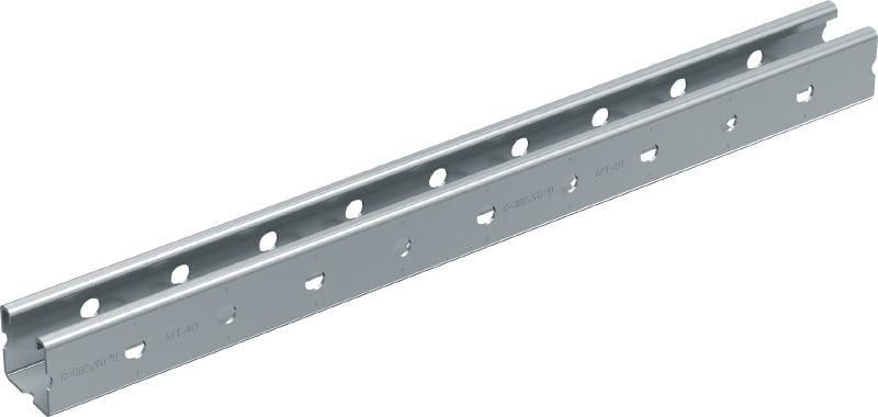MT-40 C-Channel profile Medium-duty C-Channel profile for use with MT-FL/MT-TL components in indoor environments