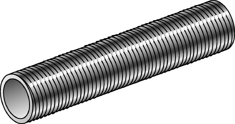 GR-G Threaded pipes - Stainless steel A4-70 Stainless steel (A4) threaded pipes used as an accessory for various applications