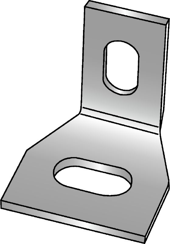 MW-MX Galvanized angles to increase stiffness while supporting pipe rings in riser shafts