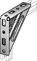 MQW-S Angle bracket Galvanized 90-degree heavy angle for connecting multiple MQ strut channels in medium/heavy-duty applications