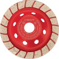 SPX Turbo diamond cup wheel Ultimate diamond cup wheel for the DGH 130 concrete grinder – for finishing grinding concrete and natural stone
