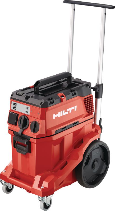 VC 40H-X H-Class dust extractor (ACD) Powerful dust extractor with large container and push-bar for connection with power tools and jobsite clean ups (wet & dry), 30l tank – ACD certified vacuum