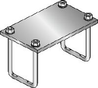 MIC-PA pipe shoe connector Hot-dip galvanized (HDG) connector for fastening pipe shoes to MI girders for heavy-duty applications
