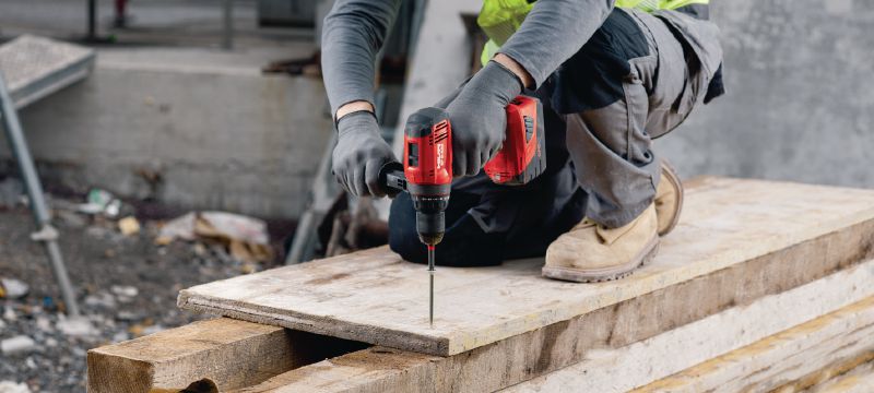 SF 6-A22 Cordless drill driver Power class cordless 22V drill driver with Active Torque Control and electronic clutch for universal use on wood, metal and other materials Applications 1