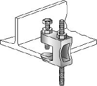 MAB Beam clamp Galvanized beam clamp for fastening threaded rods to steel girders without internal thread