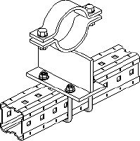 MIA-BO U-bolt Hot-dip galvanized (HDG) U-bolt for fastening pipe shoes to MI girders