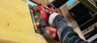 SCW 22-A Cordless circular saw 22V cordless circular saw with optimized power-to-weight ratio for straight cuts up to 57 mm depth Applications 1