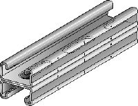 MQ-21 D-RA2 C-Channel profile Stainless steel (A2) double C-Channel profile for medium-duty applications