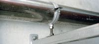 MP-MR Heavy-duty pipe clamp Stainless steel (A4) pipe clamp without sound insulation for heavy-duty applications Applications 1