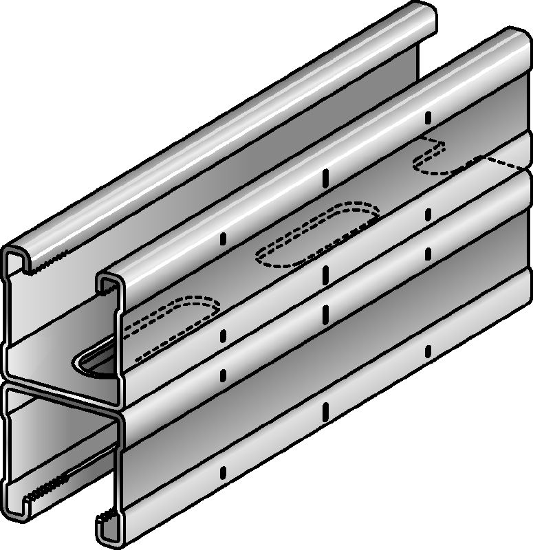 MQ-41 D channel Galvanized MQ installation double channel for medium-duty applications