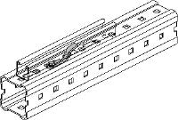 MIC-MI/MQ M8 Hot-dip galvanized (HDG) connector for fastening MQ strut channels parallel to MI girders Applications 1