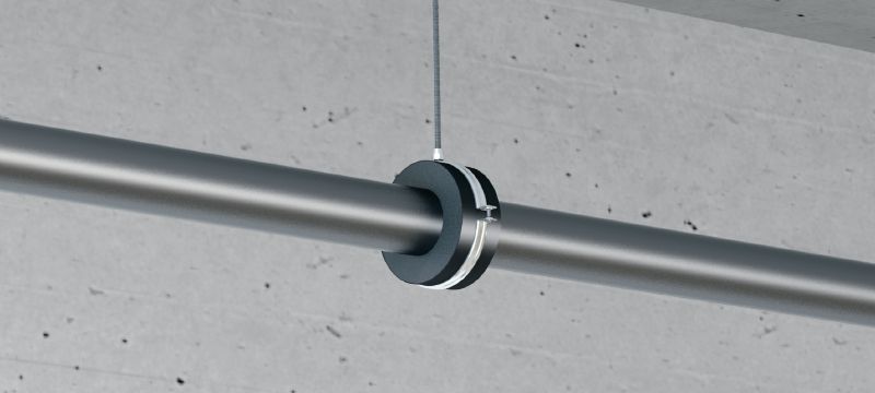 MRP-RPC Quick-close refrigeration pipe clamp Galvanized pipe clamp for high productivity in refrigeration and cold water applications with an insulation thickness of 19 mm Applications 1