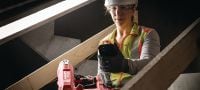 BX 4-IF-22 Cordless concrete nailer (IF edition) Nuron battery-powered cordless nailer for fastening drywall track and light-duty materials to concrete, steel, and masonry Applications 4