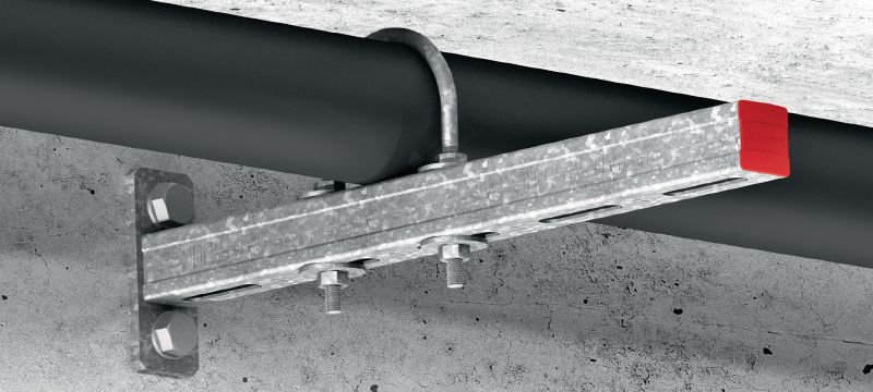 MP-UB OC U-Bolt (metric) Outdoor coated (OC) U-bolt for universal piping applications Applications 1
