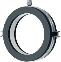 MRP-RPC Quick-close refrigeration pipe clamp Galvanized pipe clamp for high productivity in refrigeration and cold water applications with an insulation thickness of 19 mm