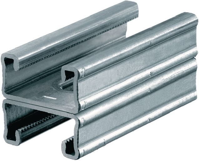 MQ-21 D-RA2 C-Channel profile Stainless steel (A2) double C-Channel profile for medium-duty applications