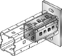 Baseplater DIN 9021 M16 zinced Hot-dip galvanized (HDG) baseplate for fastening MI-90 girders to concrete using two anchors