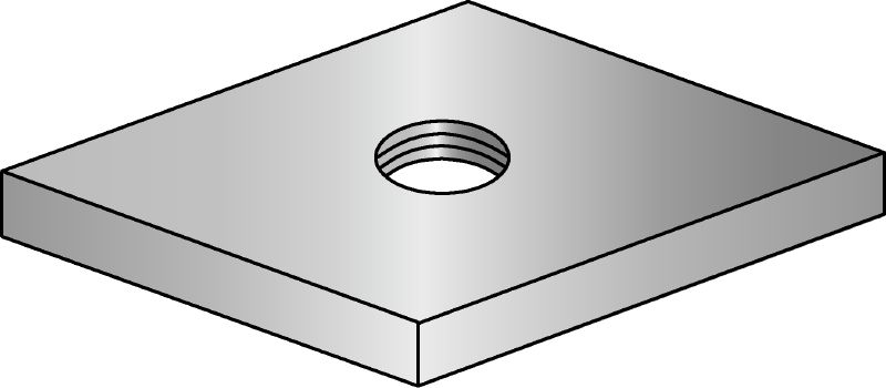 HGP threaded plate Standard galvanized threaded plate for connecting threaded elements to MQ strut channels