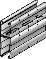 MQ-52-72 D Galvanized MQ installation double channel for medium/heavy-duty applications