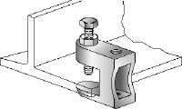 MAB-M beam clamp Galvanized beam clamp for fastening threaded rods to steel girders with internal thread