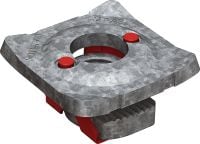 MT-AS B OC Pipe ring saddle Pipe ring saddle for connecting threaded components to MT C-Channels, in moderately corrosive environments