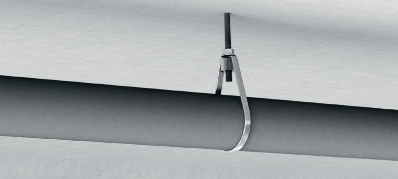 MP-SPN Sprinkler pipe hanger Galvanized sprinkler loop hanger with VdS, FM and UL approvals for fire sprinkler applications Applications 1